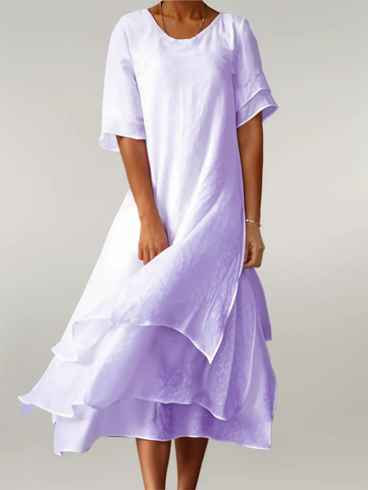 Vivienne™ - Elegant Cotton Maxi Dress