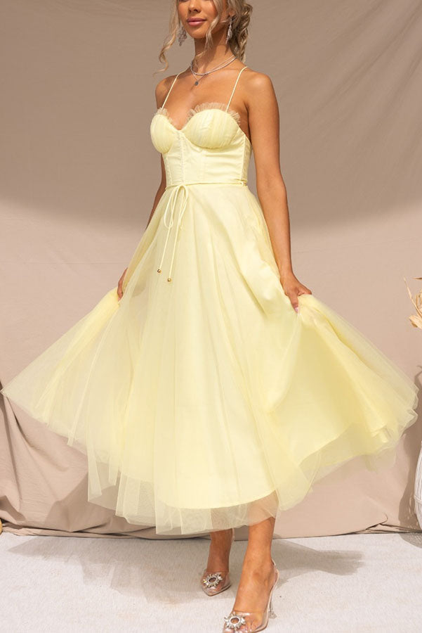Contemporary Princess Maxi Dress with Straps for Parties
