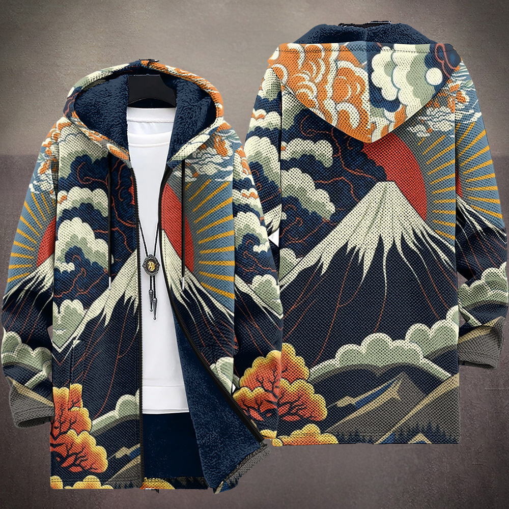 ALYANA'S BREATHTAKING CARDIGAN, INSPIRED BY VOLCANIC ART