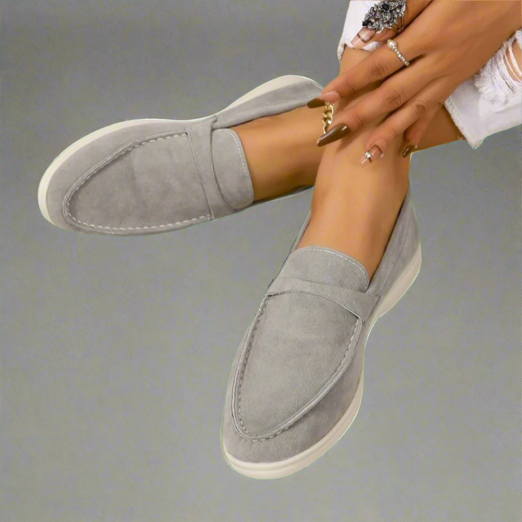Hannah | Handmade Suede Moccasins with an Elegant Design