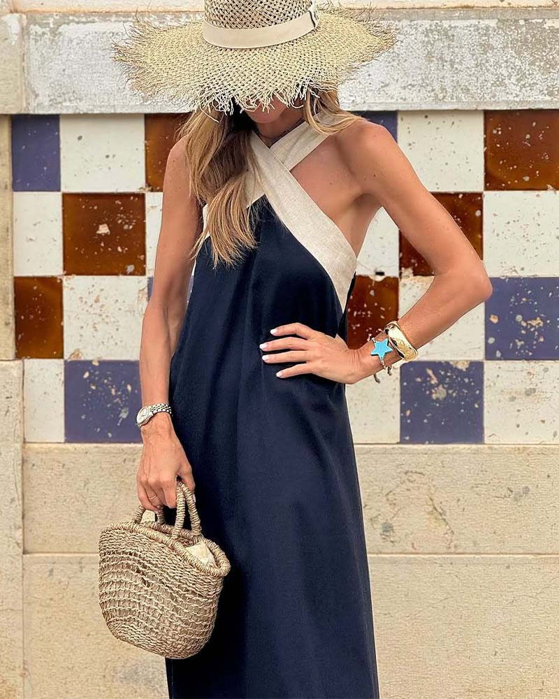 Olive™ - Cross-Neck Dress