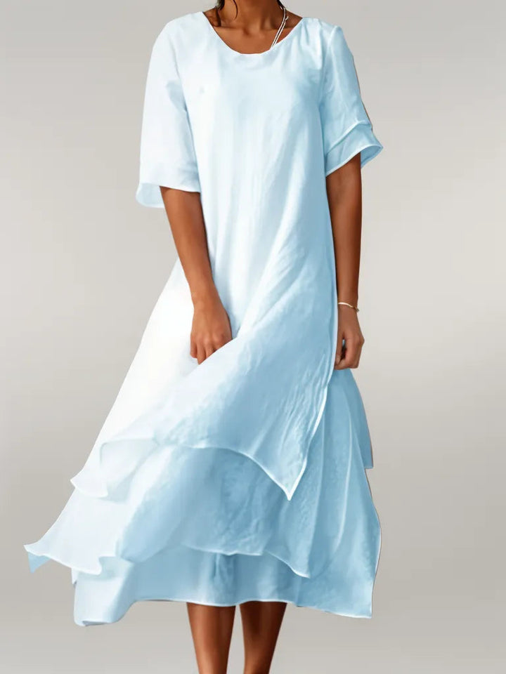 Vivienne™ - Elegant Cotton Maxi Dress