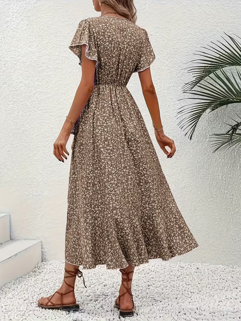 Elara | Flowing, Belly-Skimming Wrap Dress