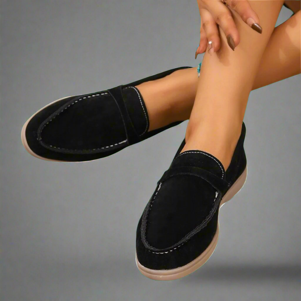 Hannah | Handmade Suede Moccasins with an Elegant Design