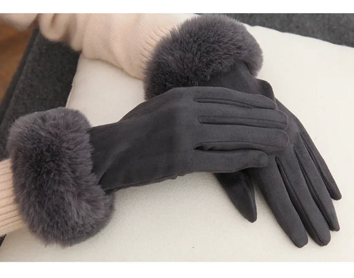 Winterhandschuhe mit Kunstfell