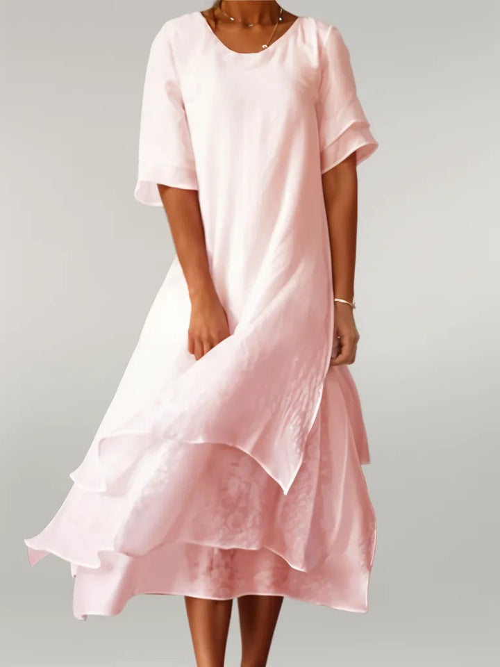 Vivienne™ - Elegant Cotton Maxi Dress