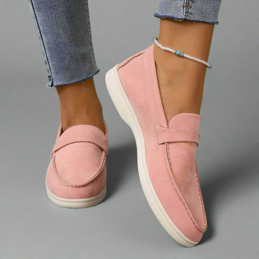 Hannah | Handmade Suede Moccasins with an Elegant Design