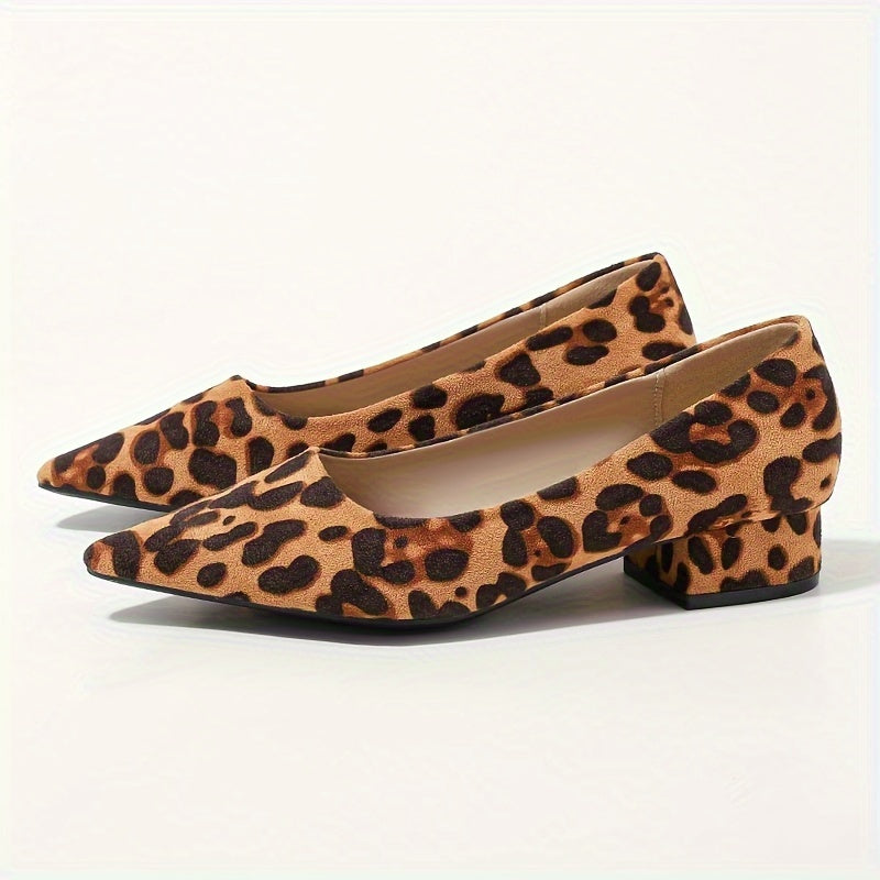 Dina | Leopard Print Pointed Toe High Heels
