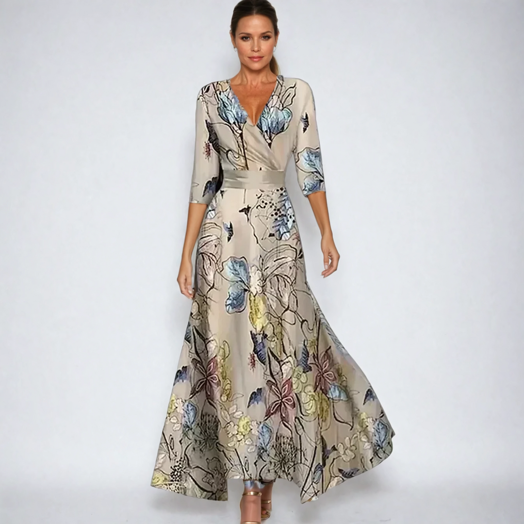 Emily | Stylish Floral Dress for Parties