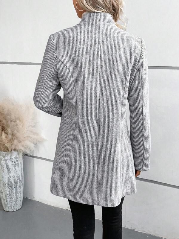 Tanja™ – Elegant Collarless Long-Sleeve Cover-Up