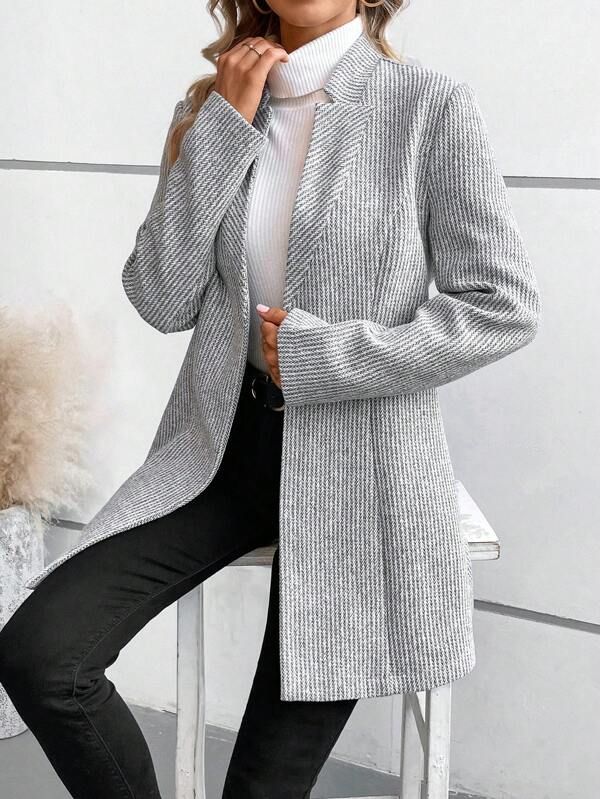 Tanja™ – Elegant Collarless Long-Sleeve Cover-Up