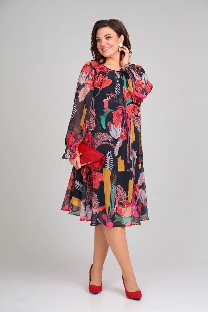 Andrea™ - Fashionable Floral Dress