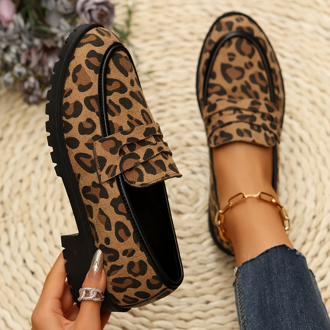 Maggie | Leopard Print Slipper