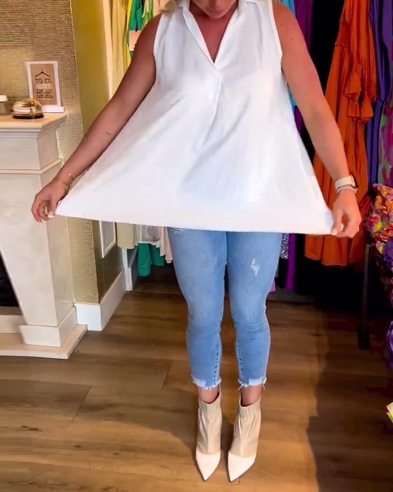 Alana™ - Timeless Ruffle-Free Top