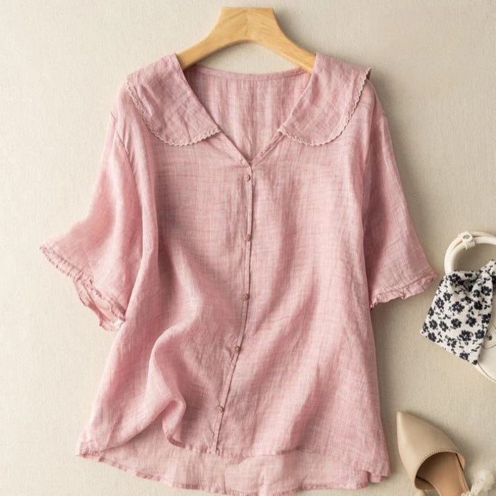 Kristi™ | Retro-Inspired Blouse with Button Details