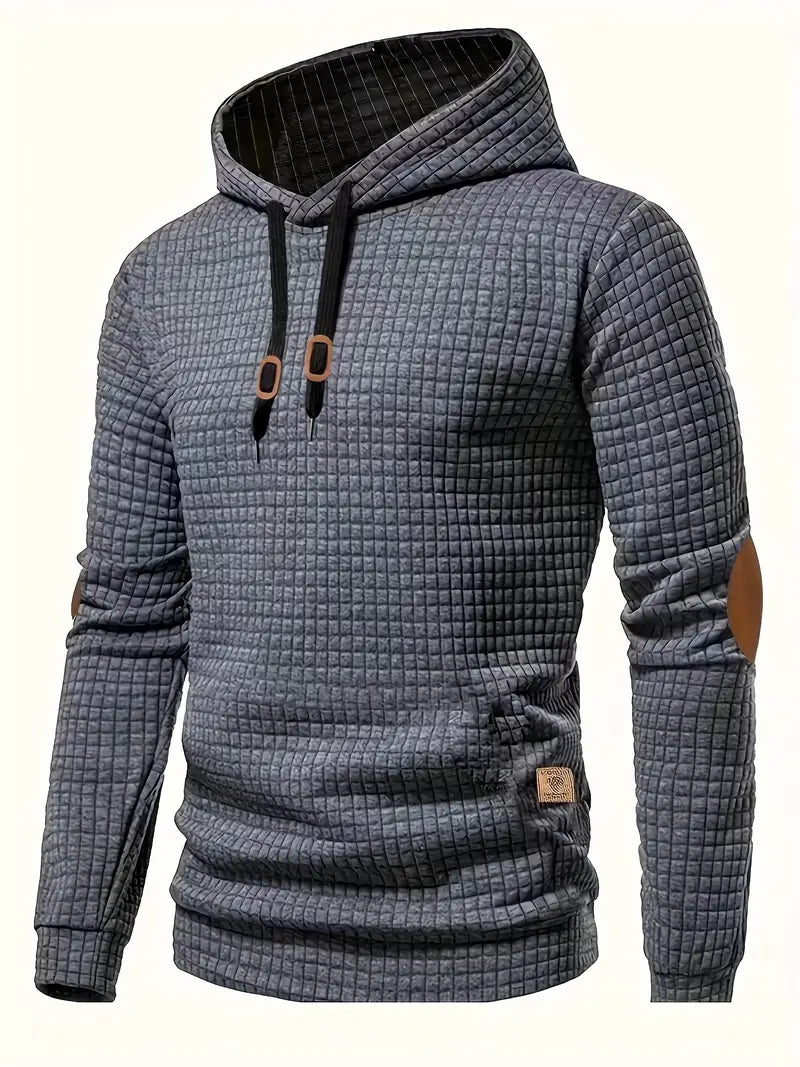 Emanuele - Men's Waffle Casual Hoodies