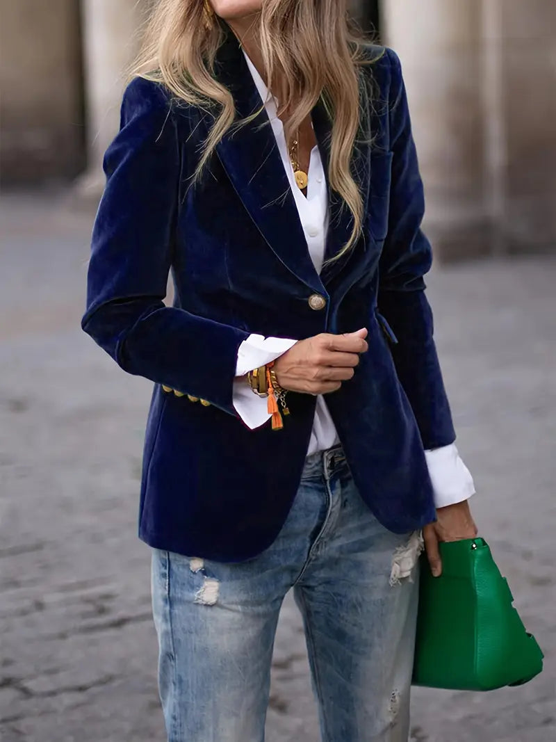 Julissa™ - Elegant Velvet Blazer