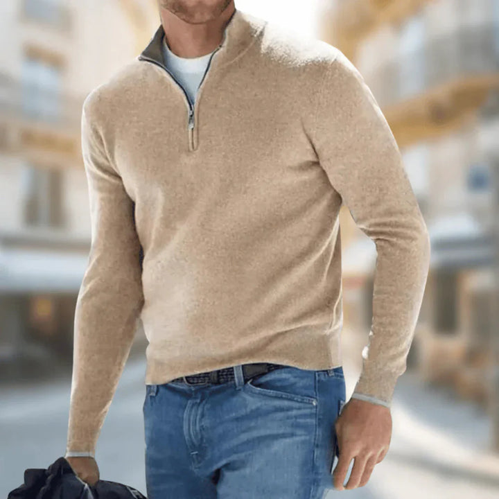 Brit & Boho™️ | Hudson - Men's Quarter-Zip Pullover