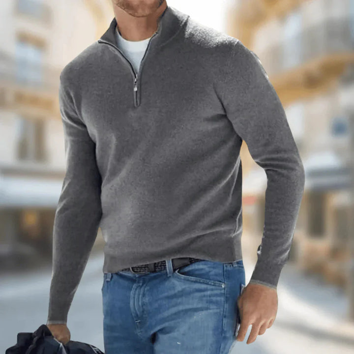 Brit & Boho™️ | Hudson - Men's Quarter-Zip Pullover