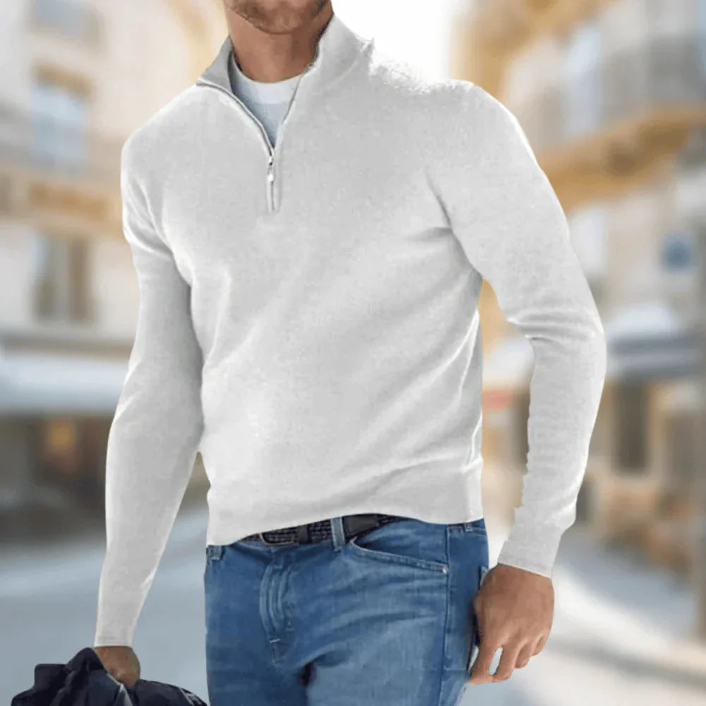 Brit & Boho™️ | Hudson - Men's Quarter-Zip Pullover