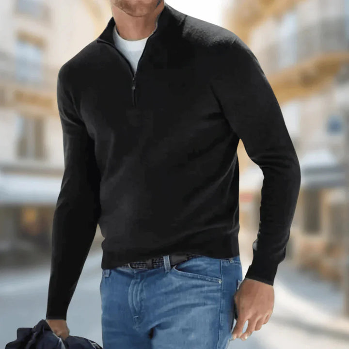 Brit & Boho™️ | Hudson - Men's Quarter-Zip Pullover