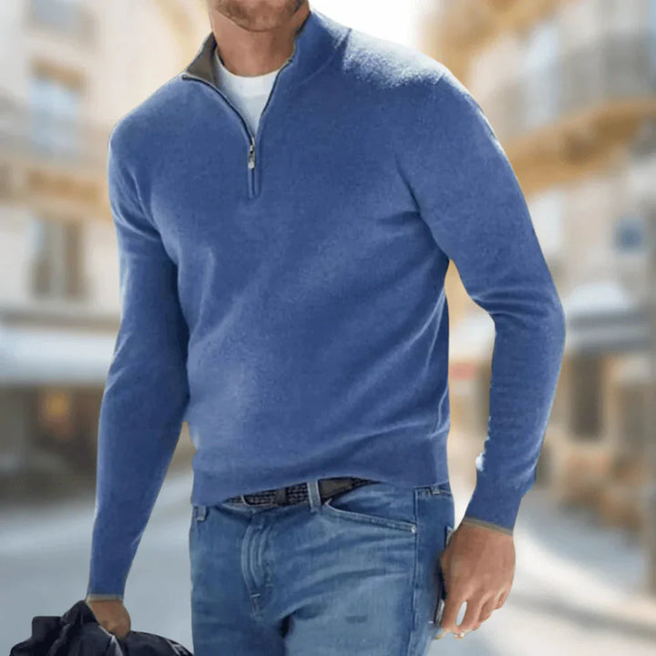 Brit & Boho™️ | Hudson - Men's Quarter-Zip Pullover