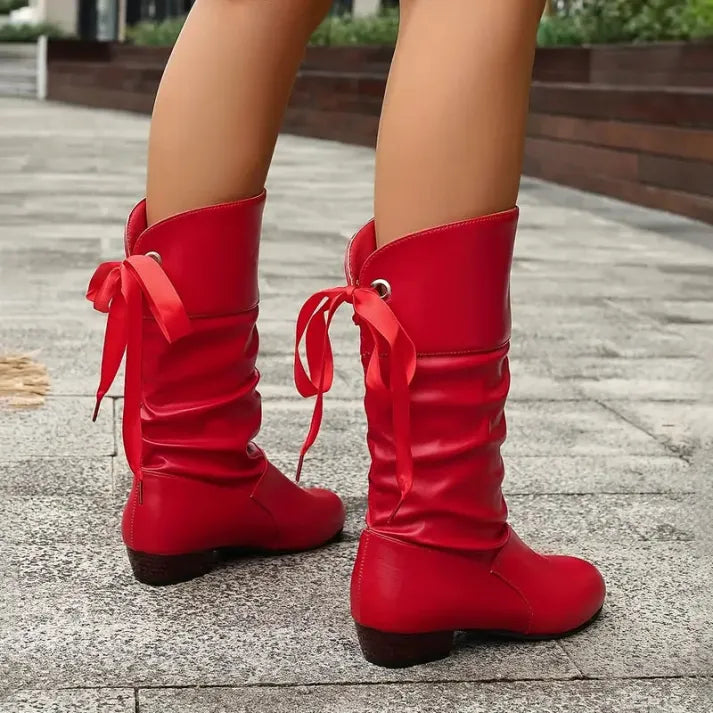 Stef™ - Fashionable Lace-Up Ankle Boots