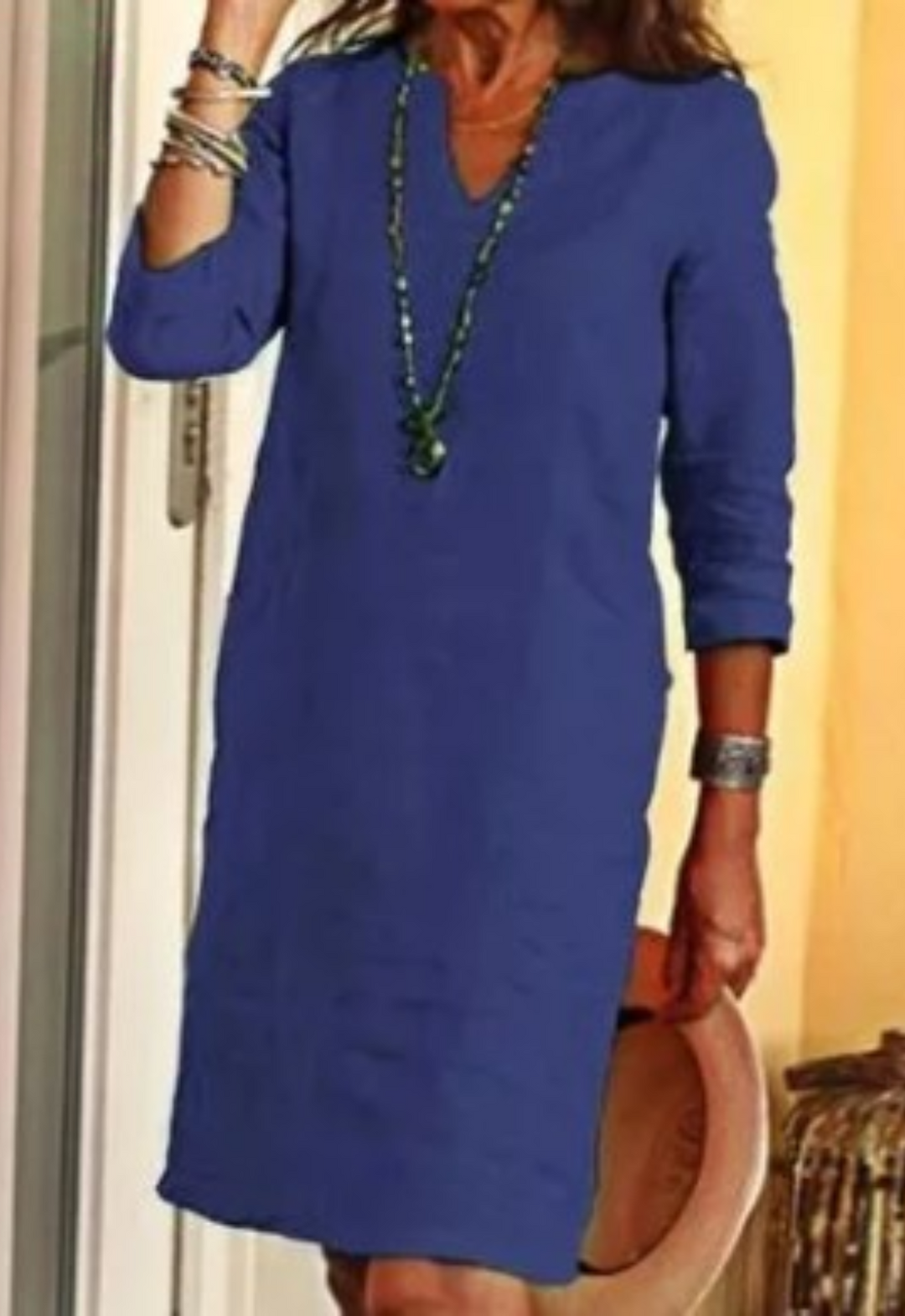 Elvy™ - Elegant V-Neck Dress