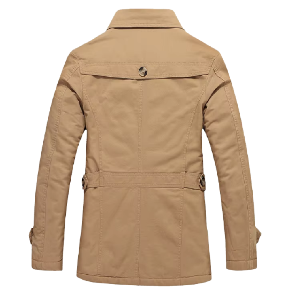 Elegant Padded Trench Coat