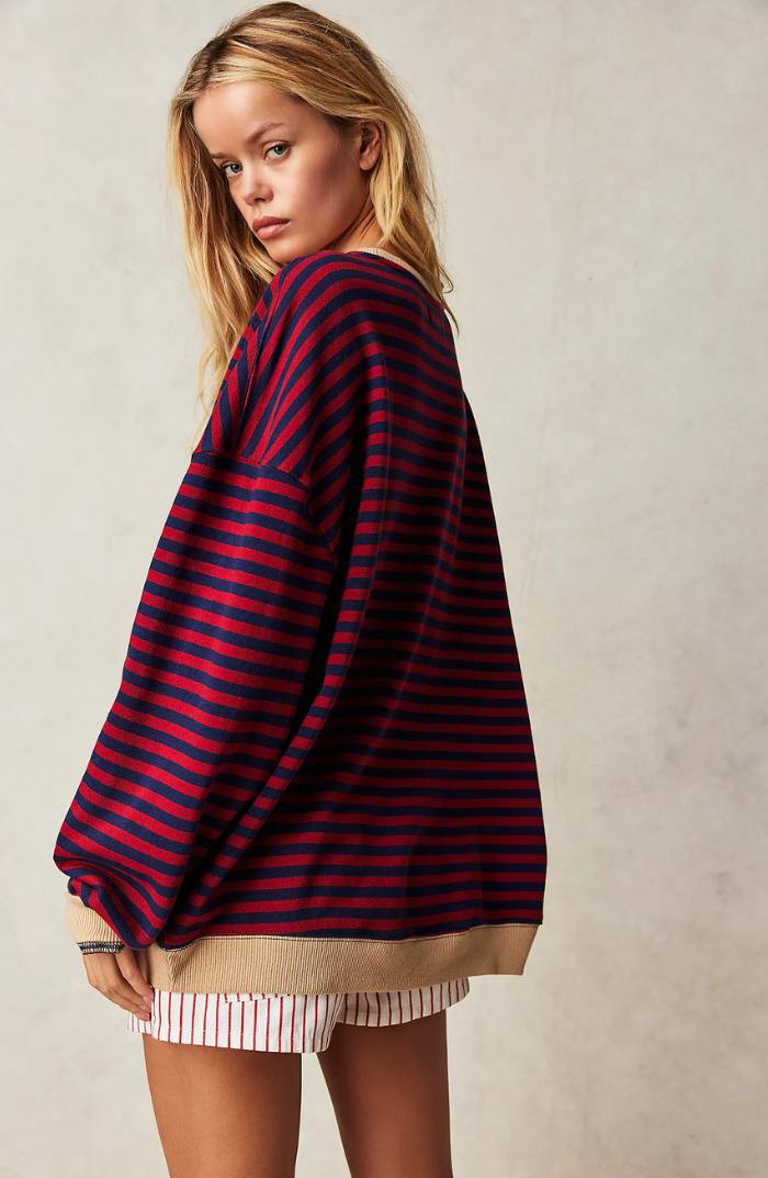 Amelia - Oversized Striped Jumper