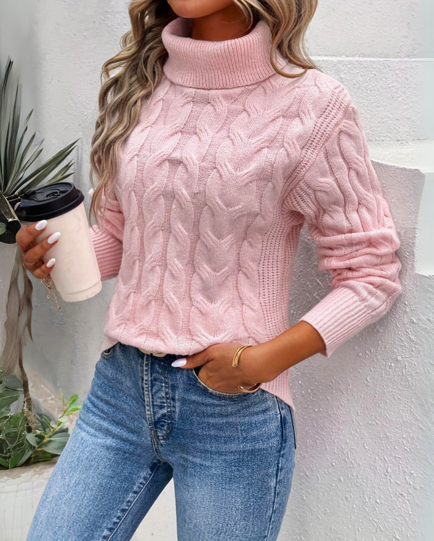 Bella - Warm Knitted Turtleneck Sweater