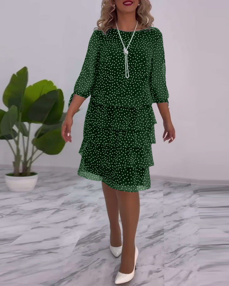 Tilly - Polka Dot Tiered Dress
