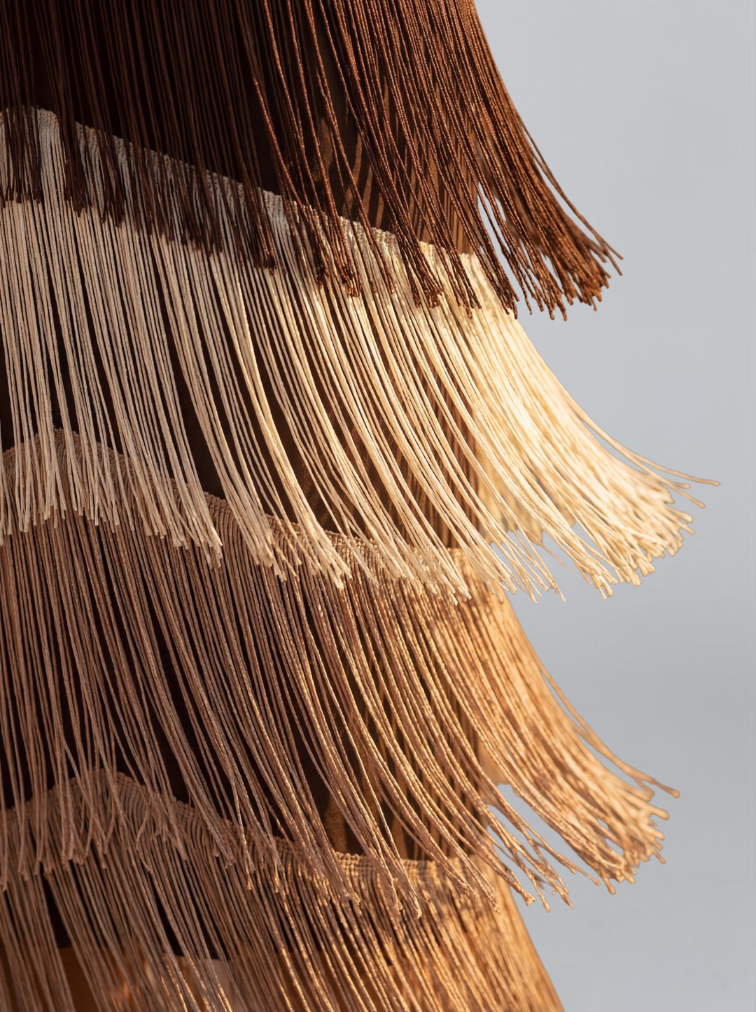 Sofia | Elegant V-Neck Ombre Fringe Dress