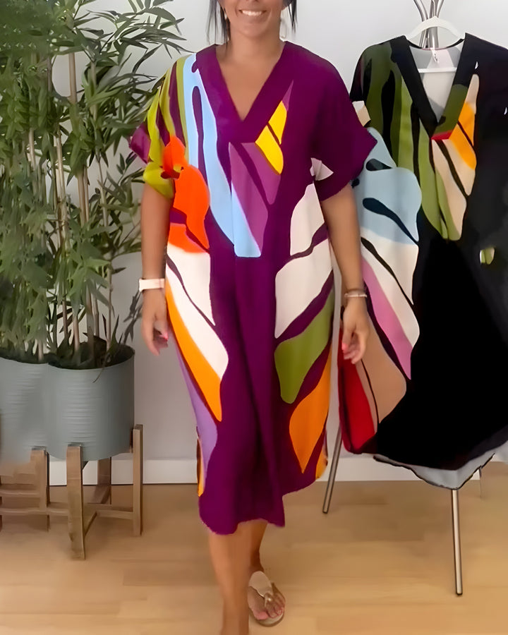 Rianna - Dress with abstract print