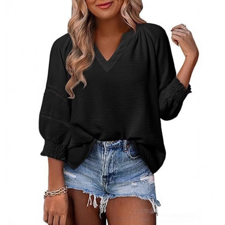 Gianna™ - Casual Elegant Lantern Sleeve Blouse for Summer