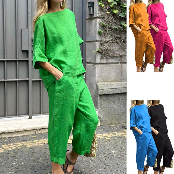 Rebecca™ - Casual Cotton-Linen Two-Piece Set