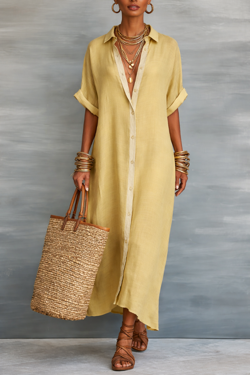 Manelle™ | Maxi Dress with Minimalist Design