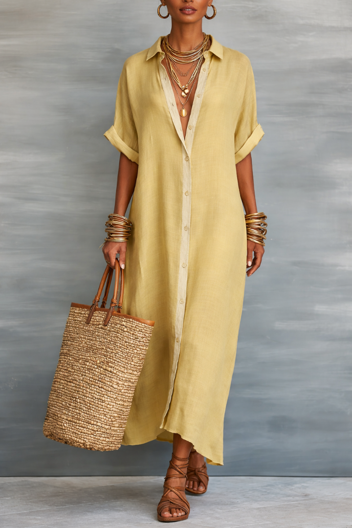 Manelle™ | Maxi Dress with Minimalist Design