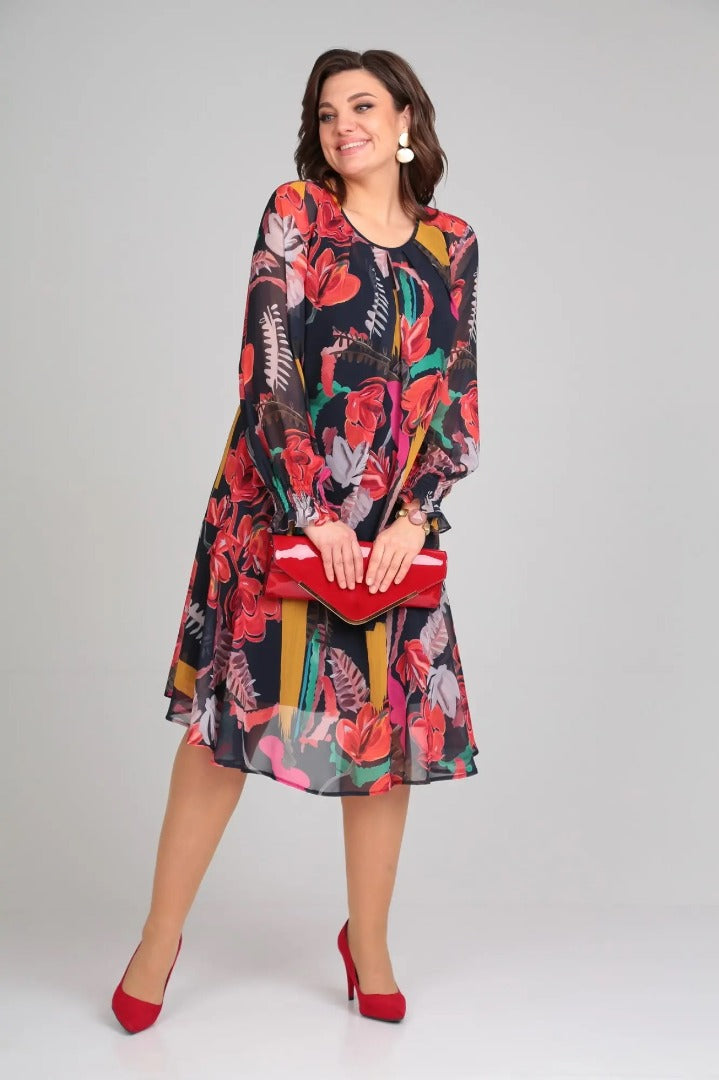 Andrea™ - Fashionable Floral Dress