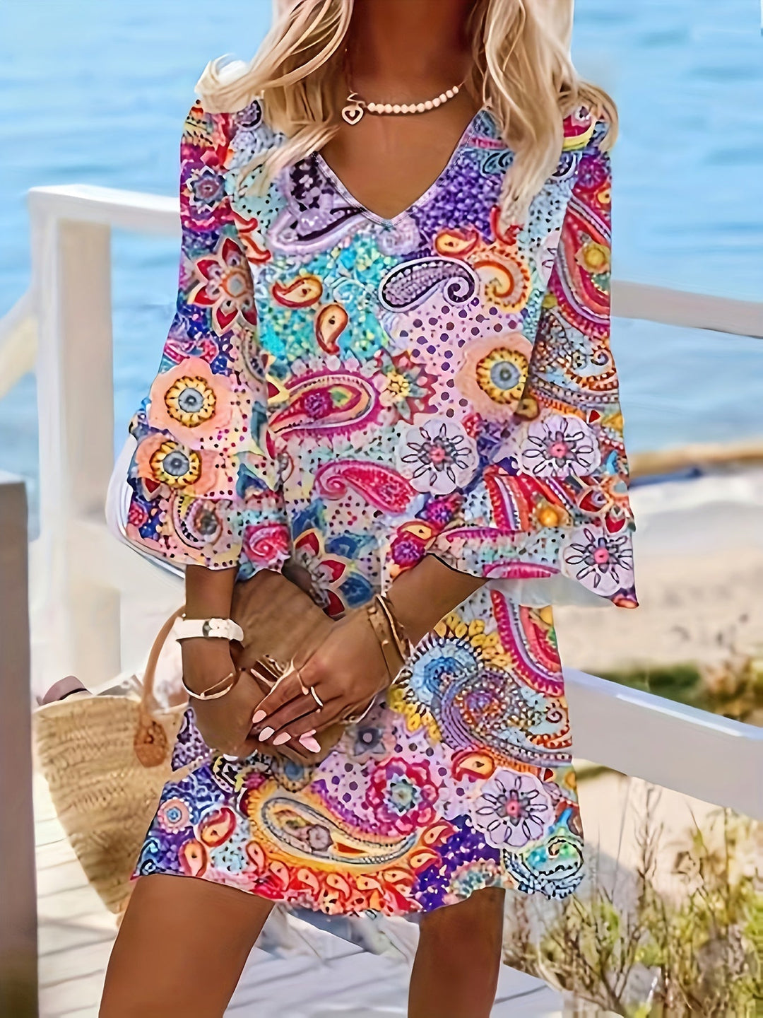 Gwen™ - Stylish Printed Dress