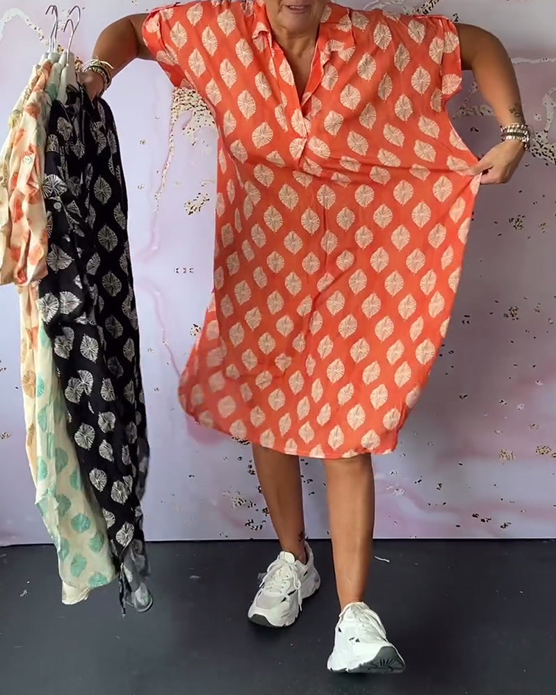 Dinie | Loose-fitting spring dress