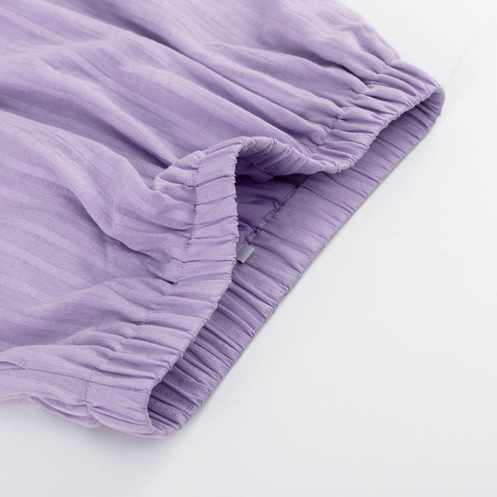 Yselia - Airy Button-Up and Shorts Set