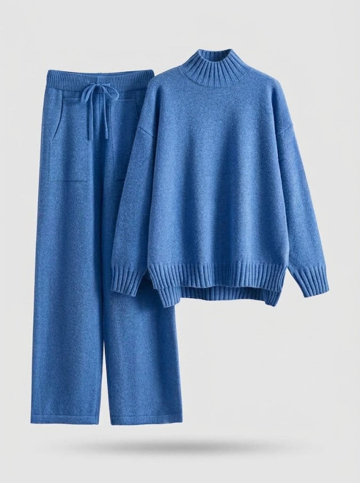 Women's long-sleeve two-piece set with drawstring