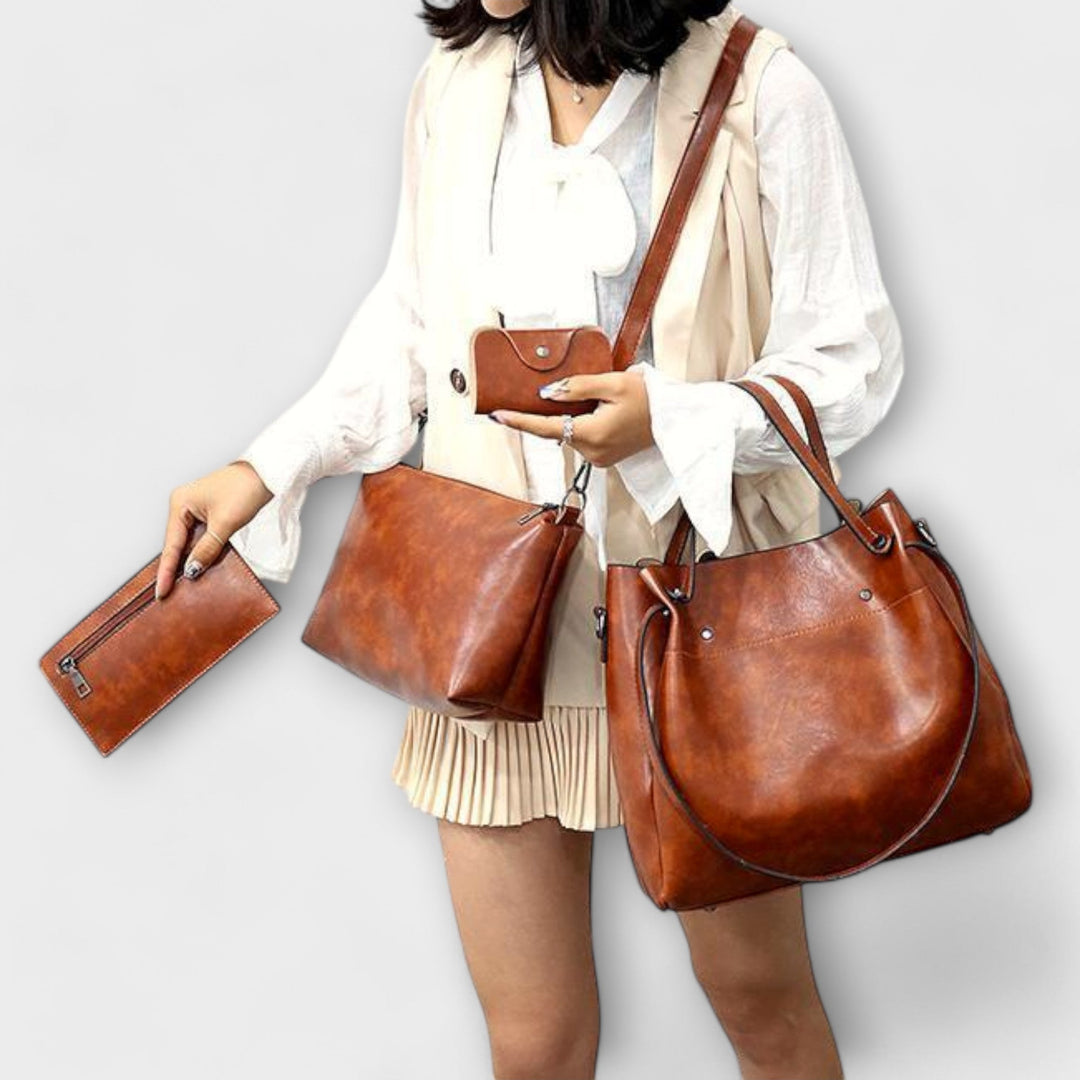 Alvhildea | 4-Piece Vintage Bag Set