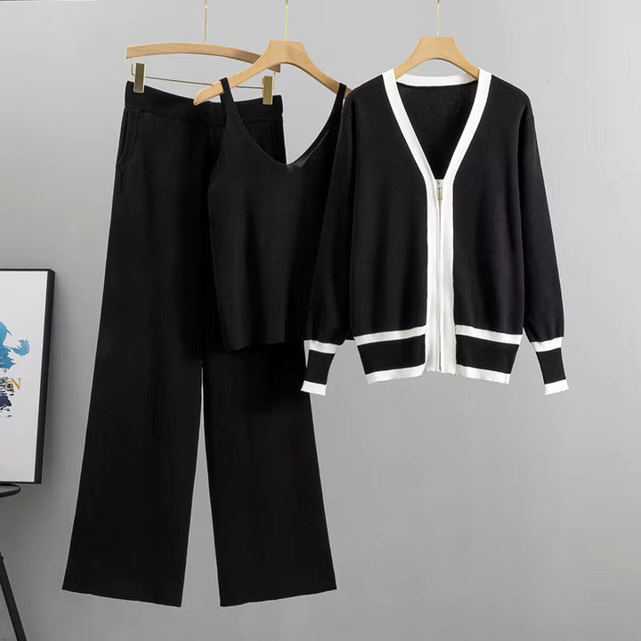 Nadia - Chic Knitted Three-Piece Ensemble