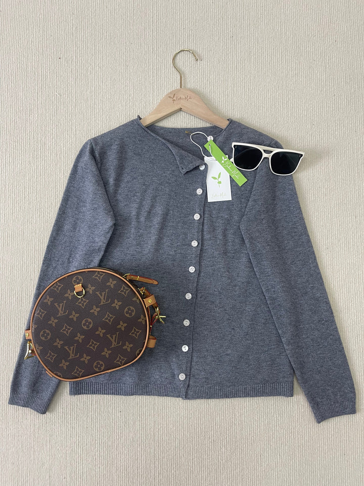 Aurora - Simple Plain Long-Sleeved Pullover