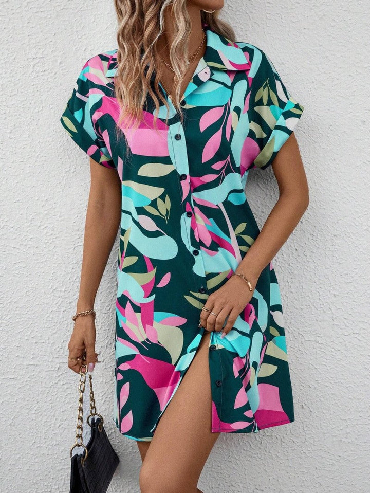 Tiana - Printed Shirt Dress
