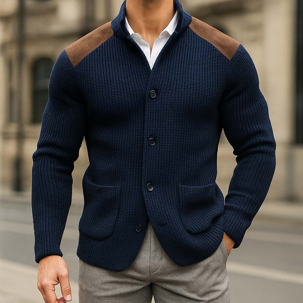 SILVORO | KNITTED TEXTURE BLAZER