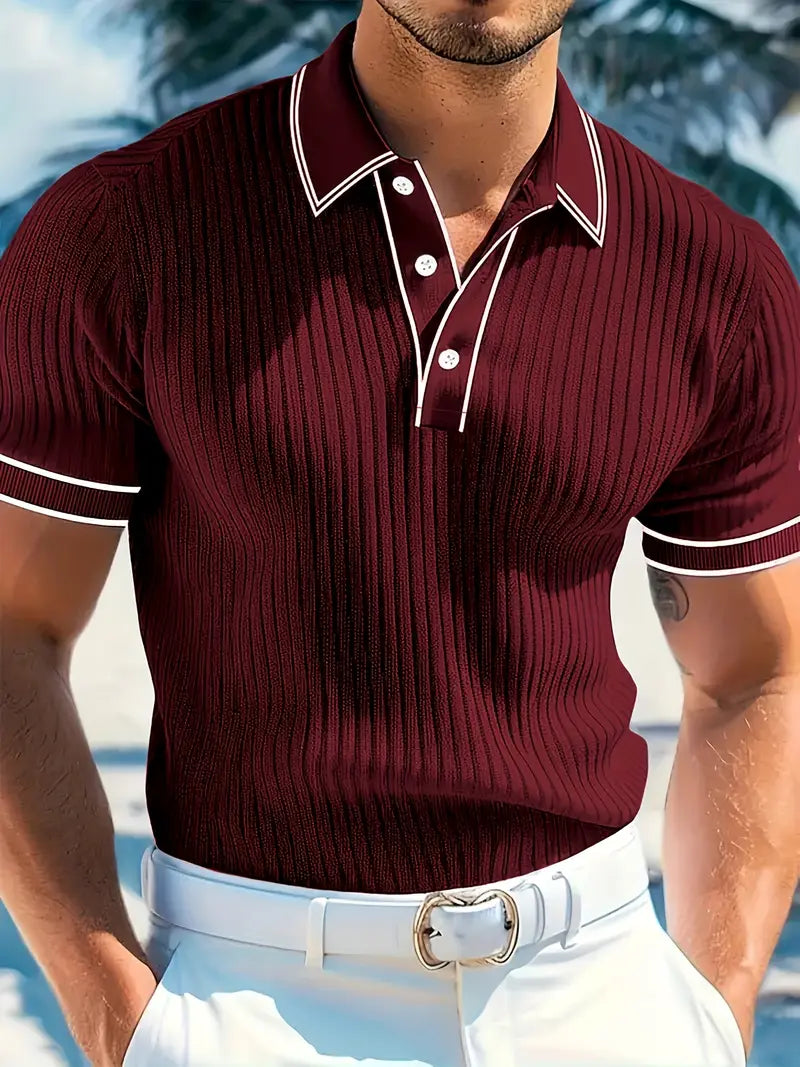 Emilio™ - Men's Tailored Ribbed Polo