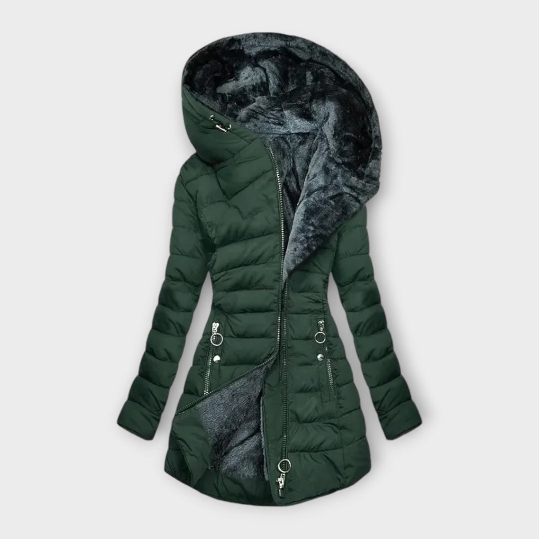 Leonie - Cuddly Coat With Fur Lining